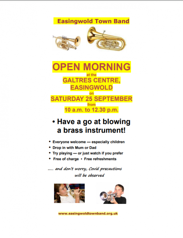 Easingwold Town Band Opening Morning Poster